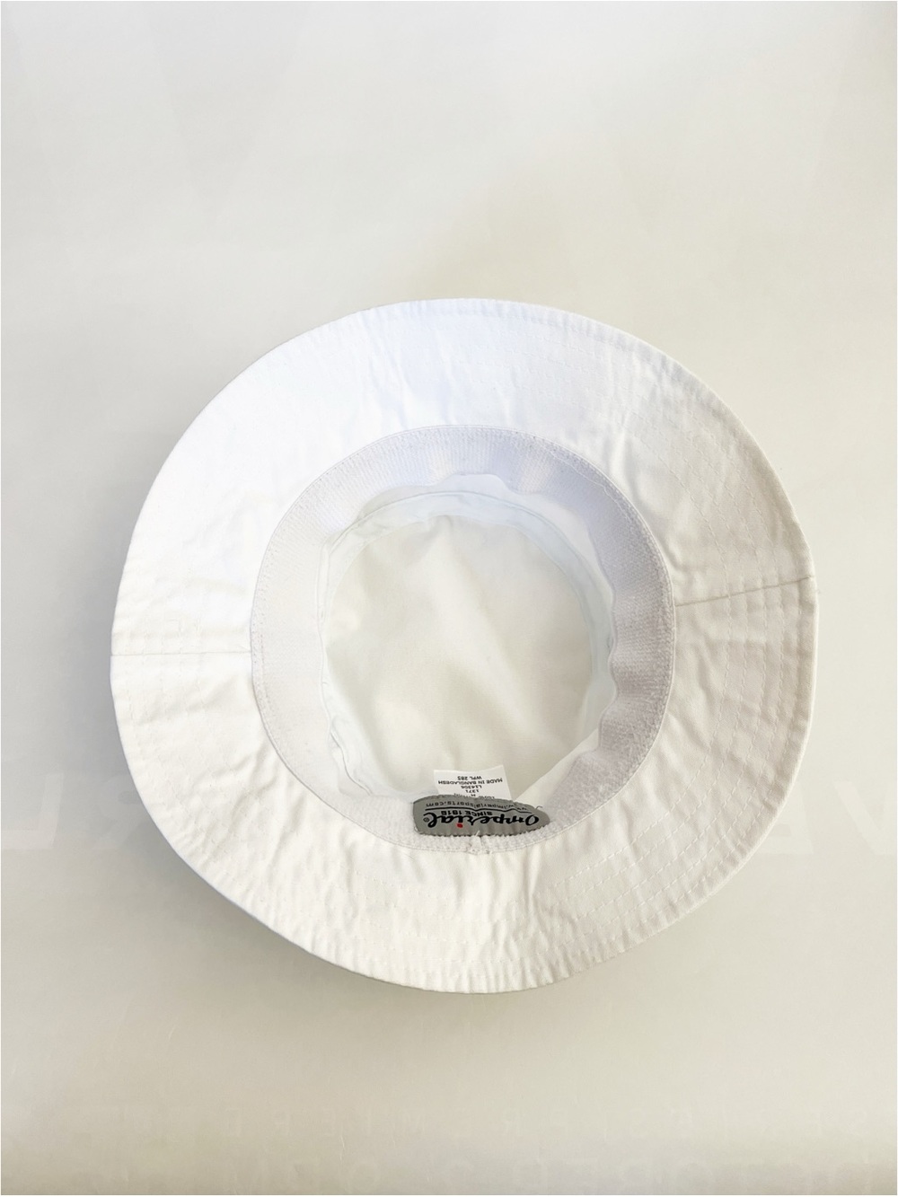 Imperial Headware White Shotgun Start Bucket Hat with Black Stripe Detail M - Picture 6 of 6